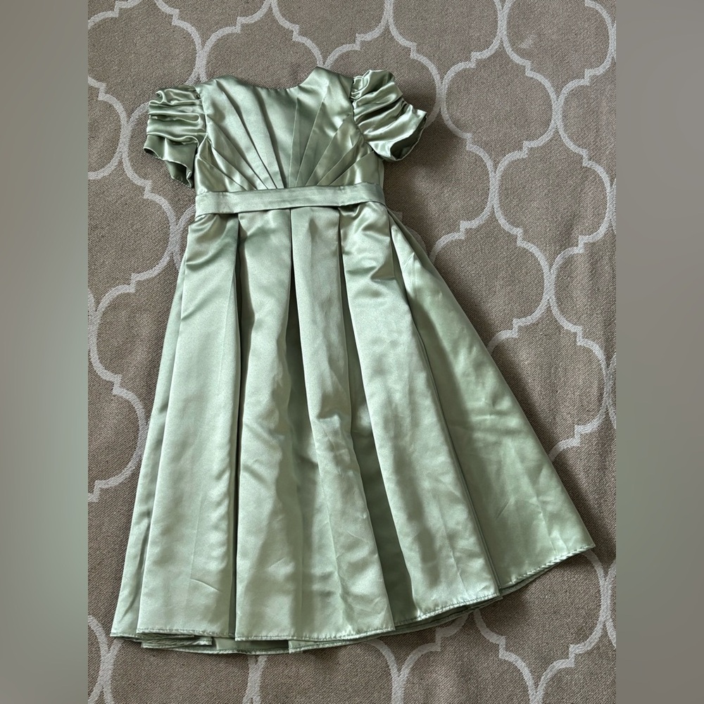 Elegant Green Kids Dress
